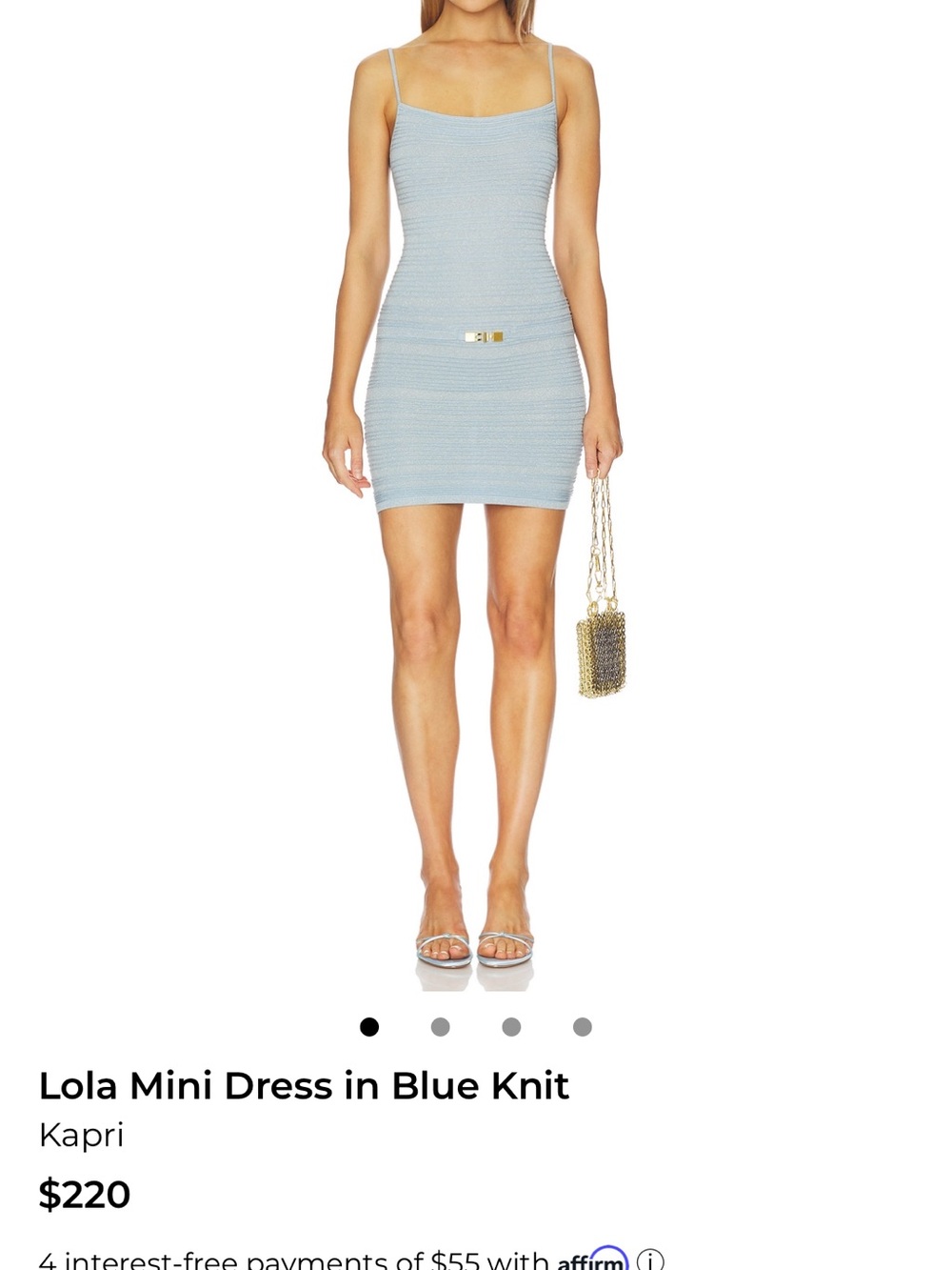 Lola Blue Knit Mini Dress